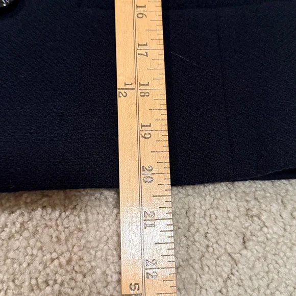 ME+EM | Short Italian Forever Wool Jacket Blazer Navy/Gold | US size 6 - Picture 7 of 13